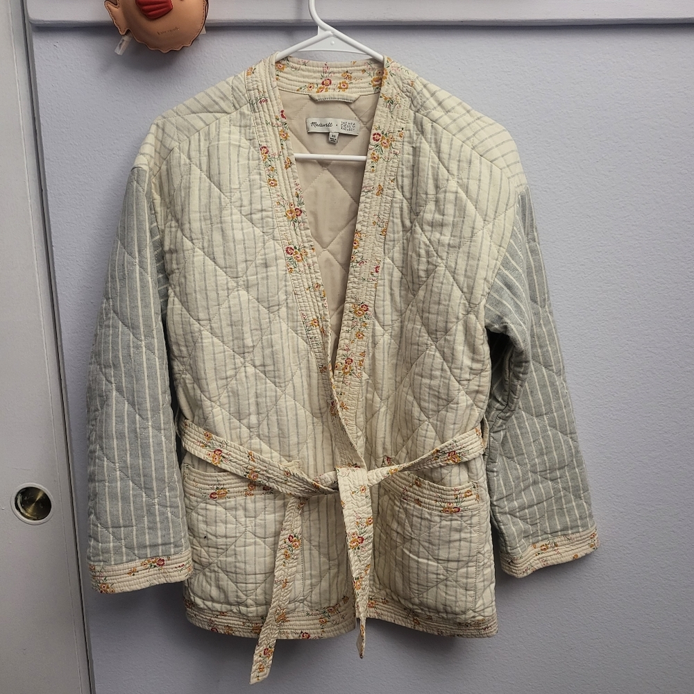 Madewell x The New Denim Project® Patchwork Wrap Jacket